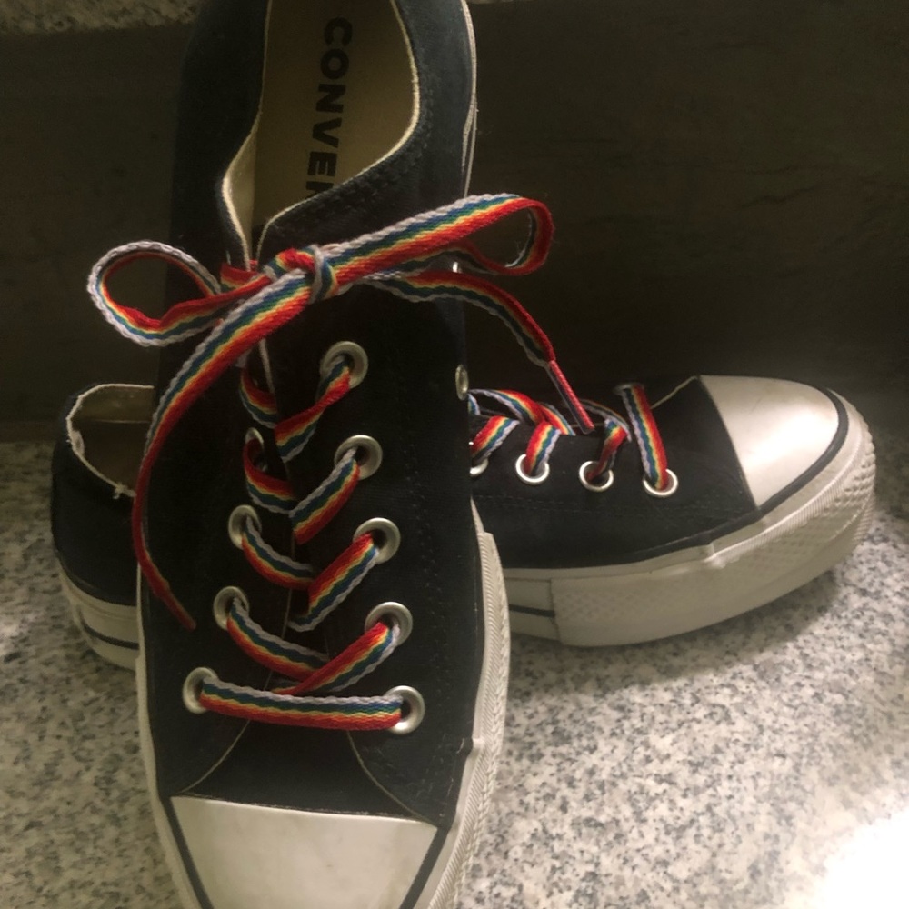 Black Converse All Stars 1.5” Platform